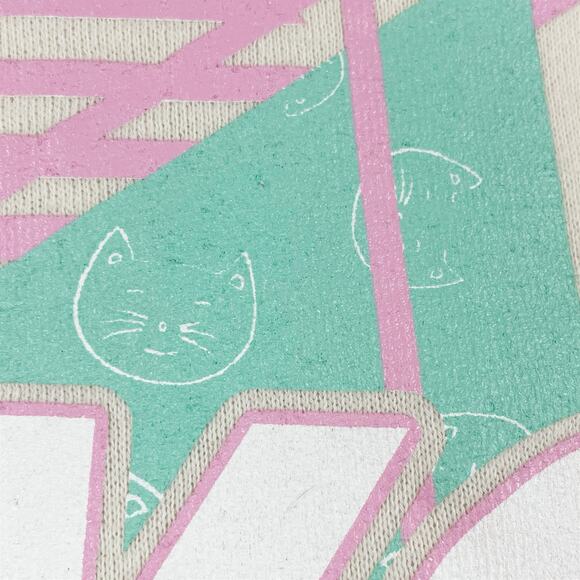 NEKO Seattle Cat Cafe Merch Retro Cropped Hoodie Size M - Picture 6 of 8